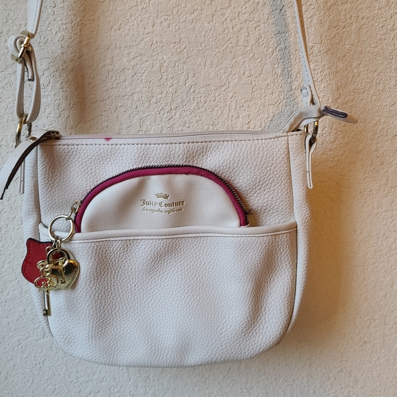 Juicy Couture Handbags - Juicy Couture Crossbody Purse Beige and Pink